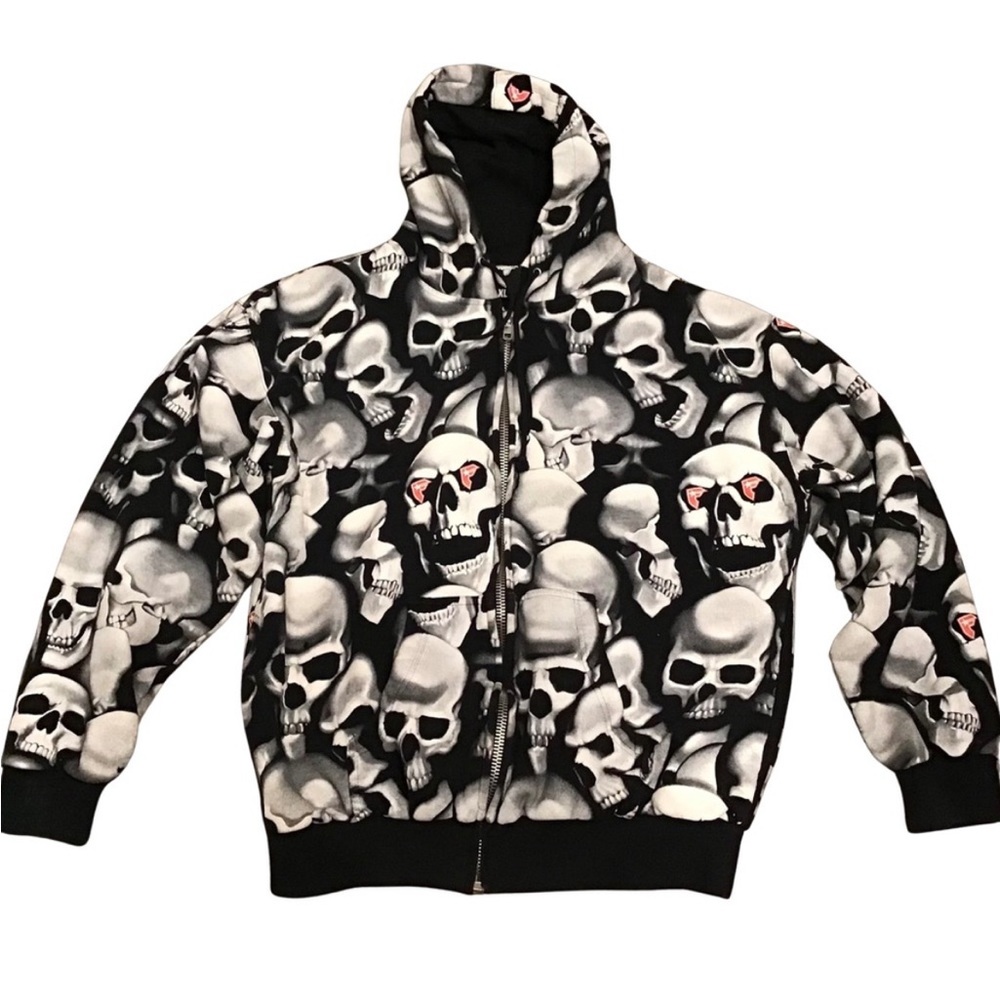 Famous Stars And Straps All Over Skull hoodie